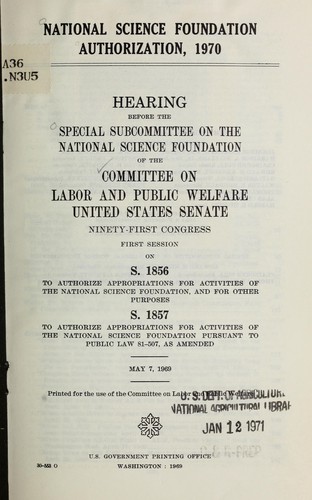 National Science Foundation authorization, 1970