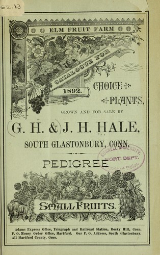 Catalogue for choice plants