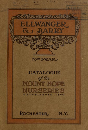Catalogue of the Mount Hope Nurseries