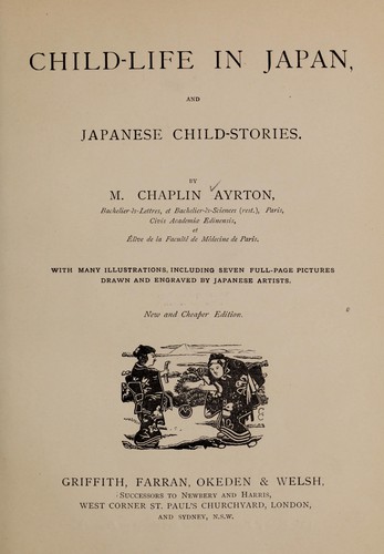 Child-life in Japan, and Japanese child-stories.