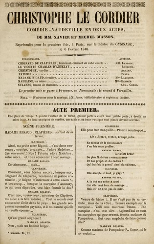 Christophe le cordier