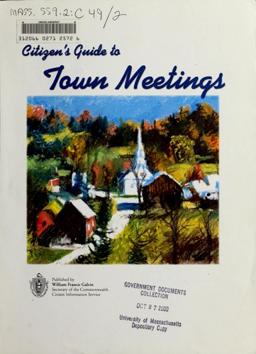 Citizen's guide to town meetings