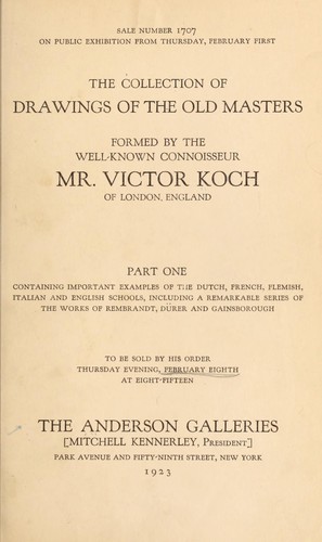 The collection of drawings of the Old Masters