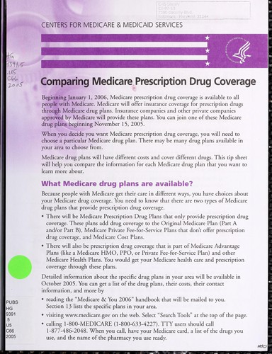 Comparing Medicare prescription drug coverage