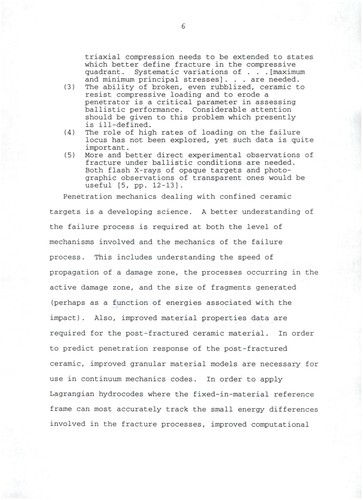 Compressive damage and fracture modeling of ceramic subjected to high velocity impact