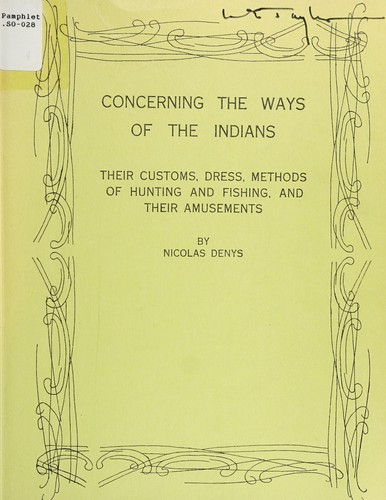 Concerning the Ways of the Indians