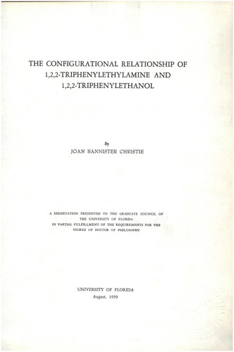 The configurational relationship of 1,2,2-triphenylethylamine and 1,2,2-triphenylethanol