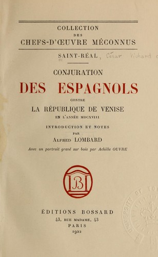 Conjuration des Espagnols contre la république de Venise en l'année MDCXVIII