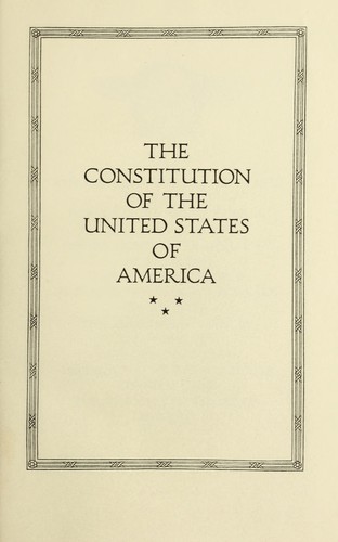 The Constitution of the United States of America.