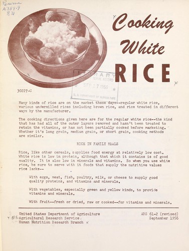 Cooking white rice