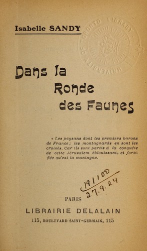 Dans la ronde des faunes ...