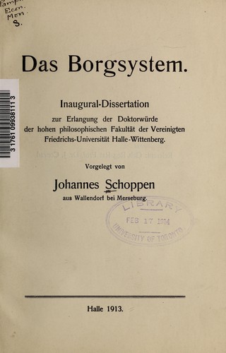 Das Borgsystem
