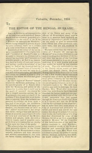 A defence of Mormonism