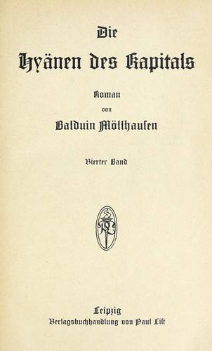 Die Hyänen des Kapitals