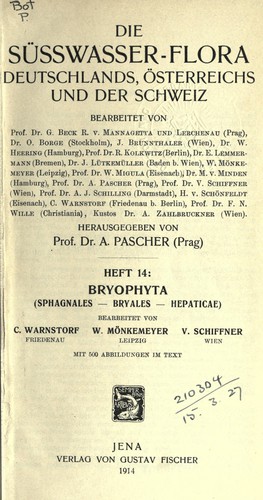 Die Süsswasser-Flora