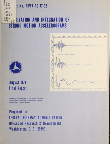 Digitization and integration of strong motion accelerograms