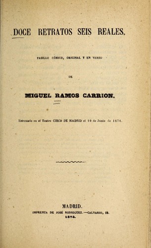 Doce retratos seis reales