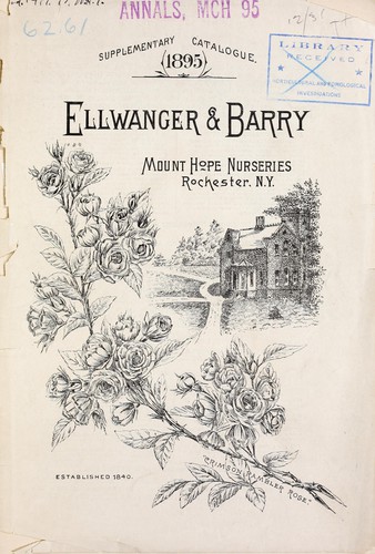 Ellwanger & Barry's supplementary catalogue novelties, etc