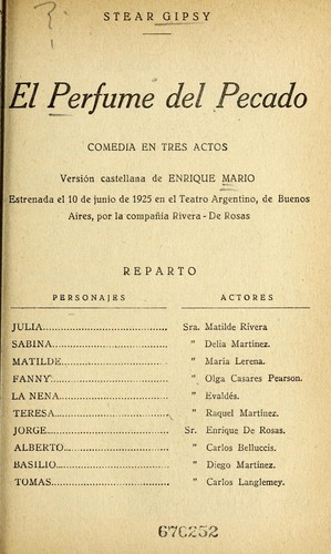 El perfume del pecado