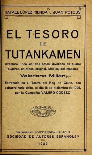 El tesoro de Tutankamen