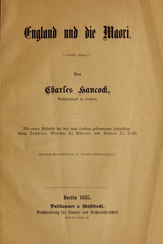 England und die Maori