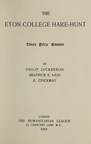 The Eton College Hare-Hunt