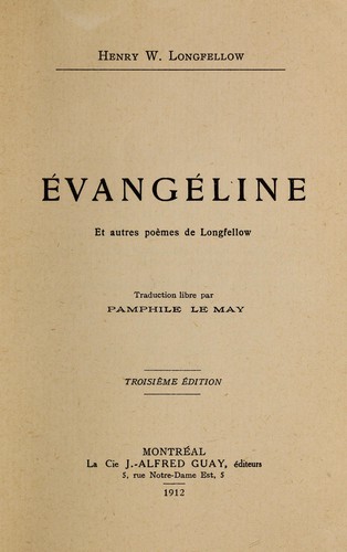 Evangéline et autres poèmes de Longfellow