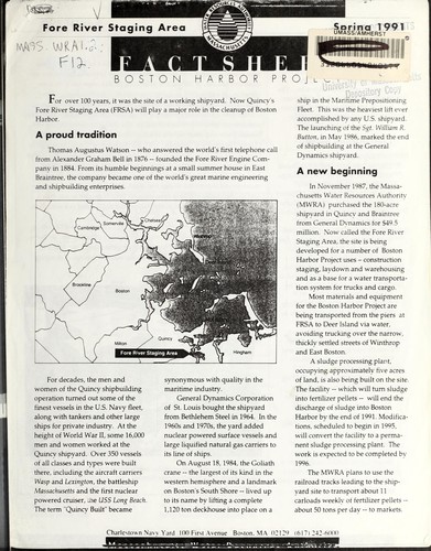 Fact sheet, Boston Harbor Project
