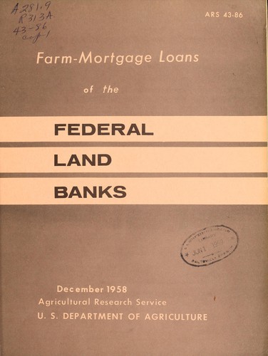Farm-mortgage loans of the Federal land banks