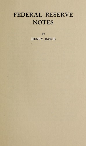 Federal reserve notes