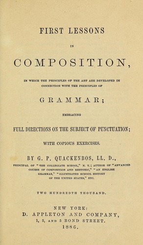 First lessons in composition