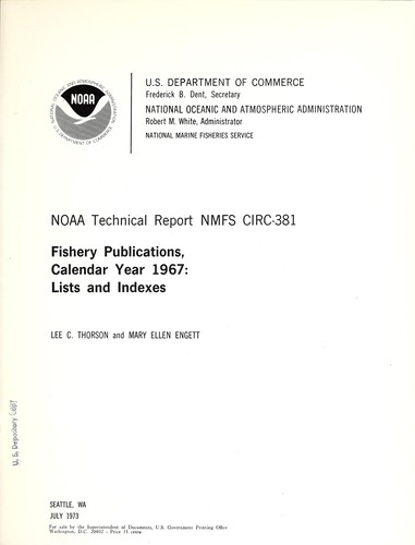 Fishery publications, calendar year 1967