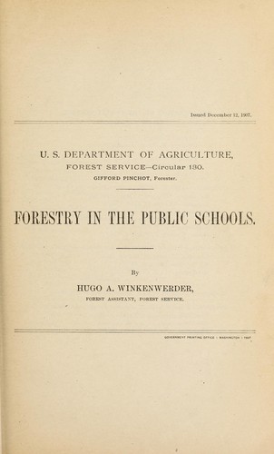 Forestry in the public schools