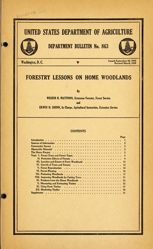 Forestry lessons on home woodlands
