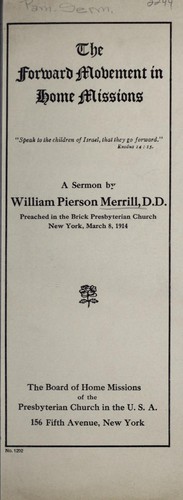 The forward movement in home missions