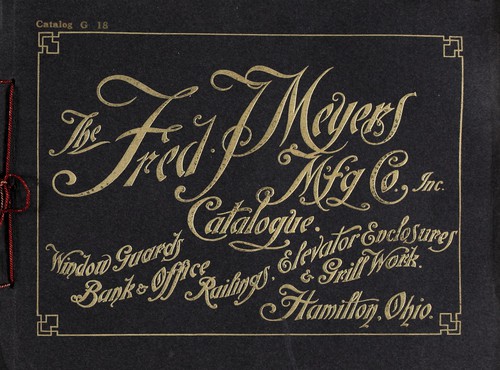 The Fred J. Meyers Mfg. Co. catalogue