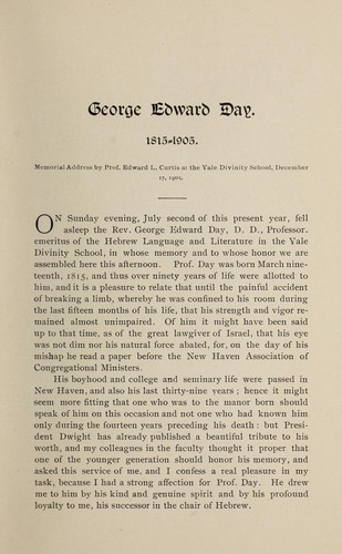 George Edward Day, 1815-1905.