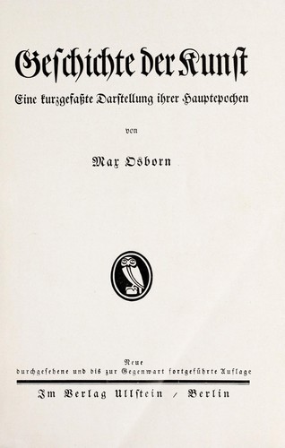 Geschichte der Kunst