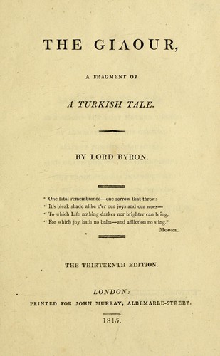 The Giaour