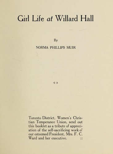 Girl life at Willard Hall