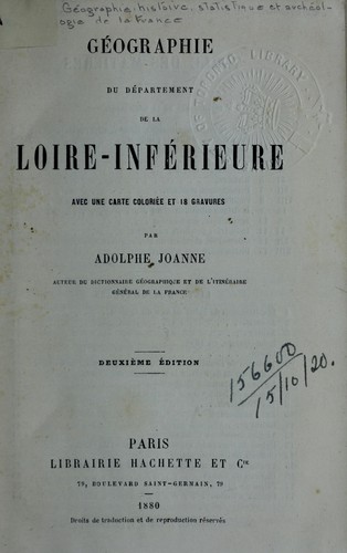 Géographie du département de la Loire-Inférieure