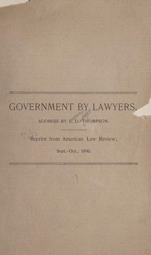 Government by lawyers