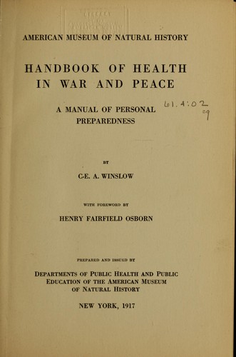 Handbook of health in war and peace