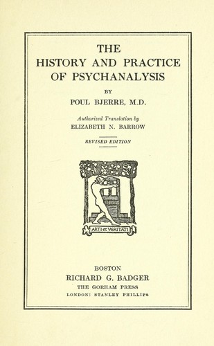 The history and practice of psychanalysis