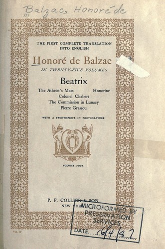 Honoré de Balzac in twenty-five volumes