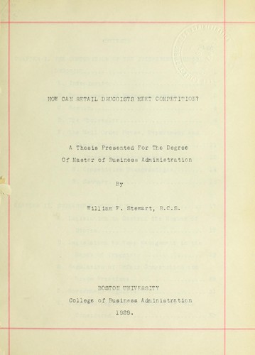 How can retail druggists meet competition?
