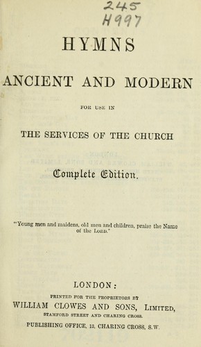 Hymns ancient and modern