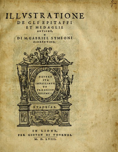 Illvstratione de gli epitaffi et medaglie antiche