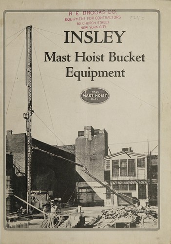Insley mast hoist bucket equipment