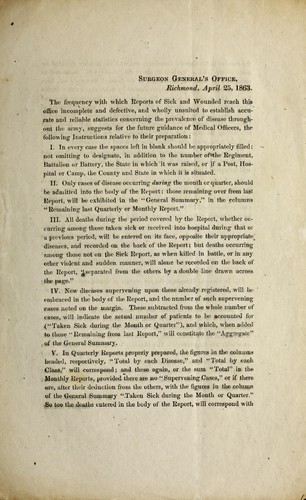 [Instructions for the preparation of medical reports to establish accurate and reliable statistics]